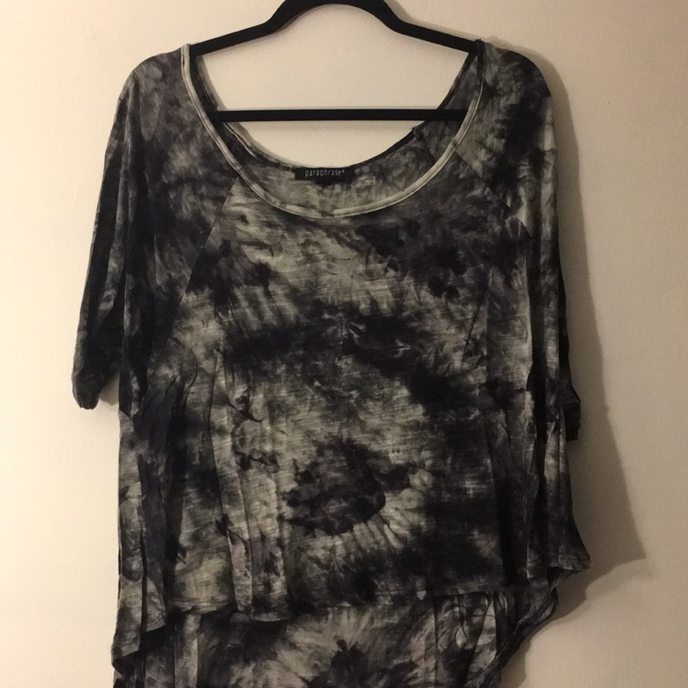 NWOT tie dye high low off the shoulder top